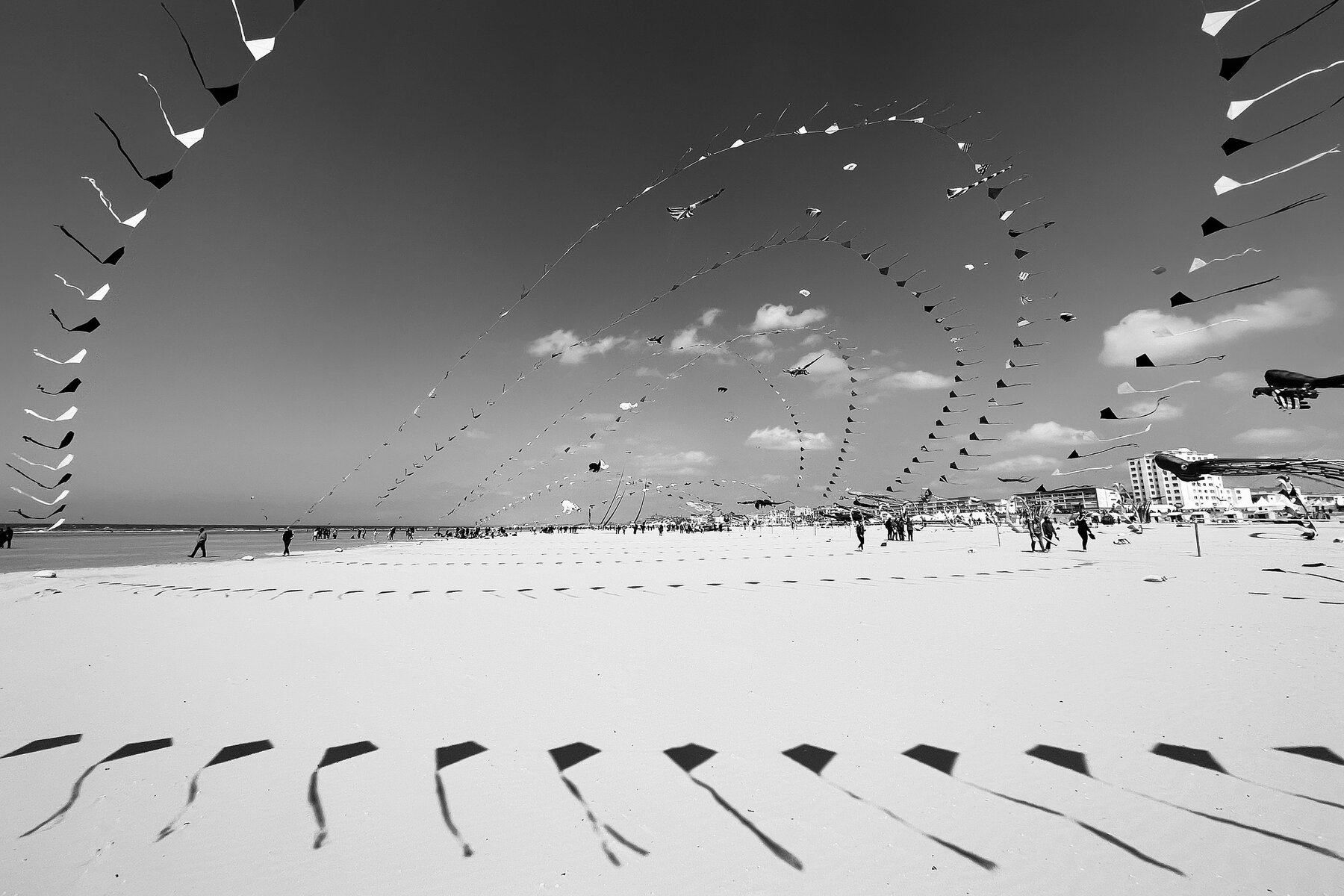 Cerfs-volants, plage