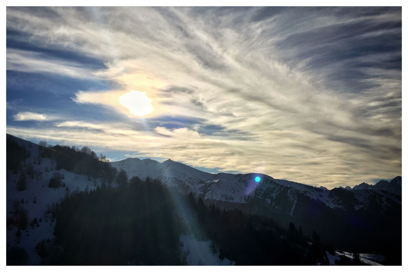 Montagne, fin de journée