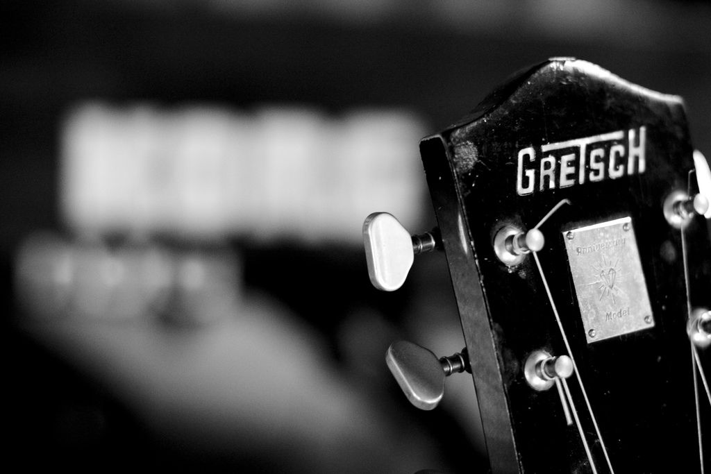 Gretsch, gros plan