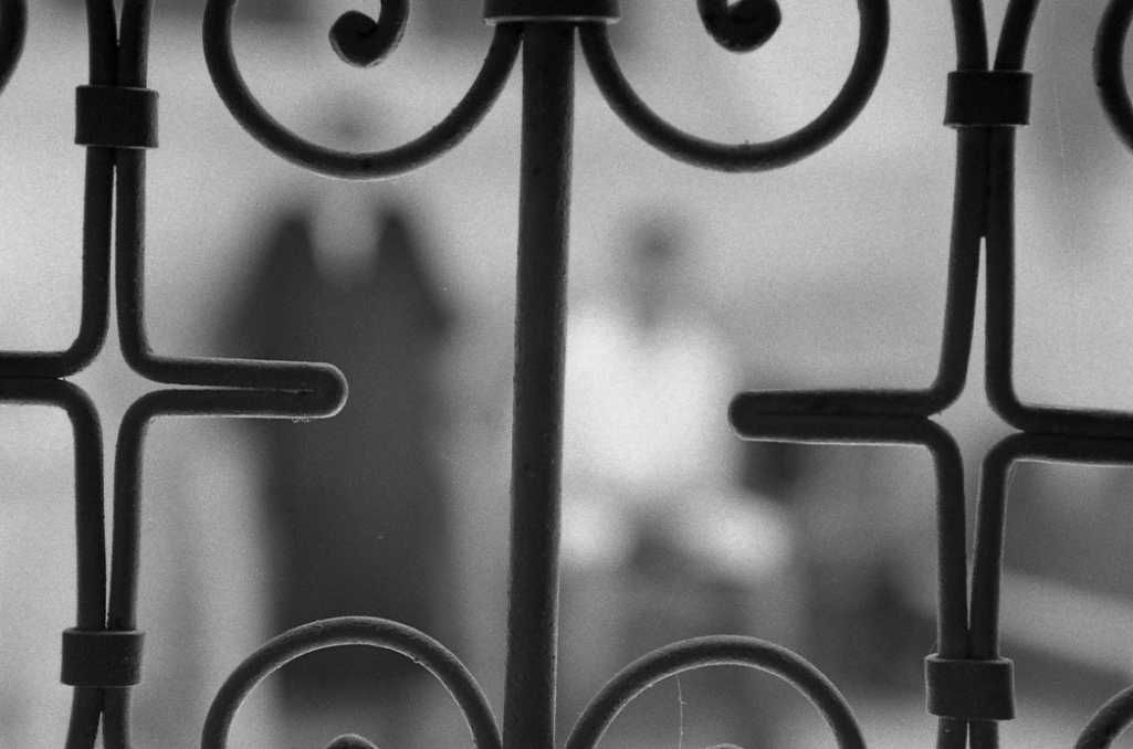 Grille en fer forgé