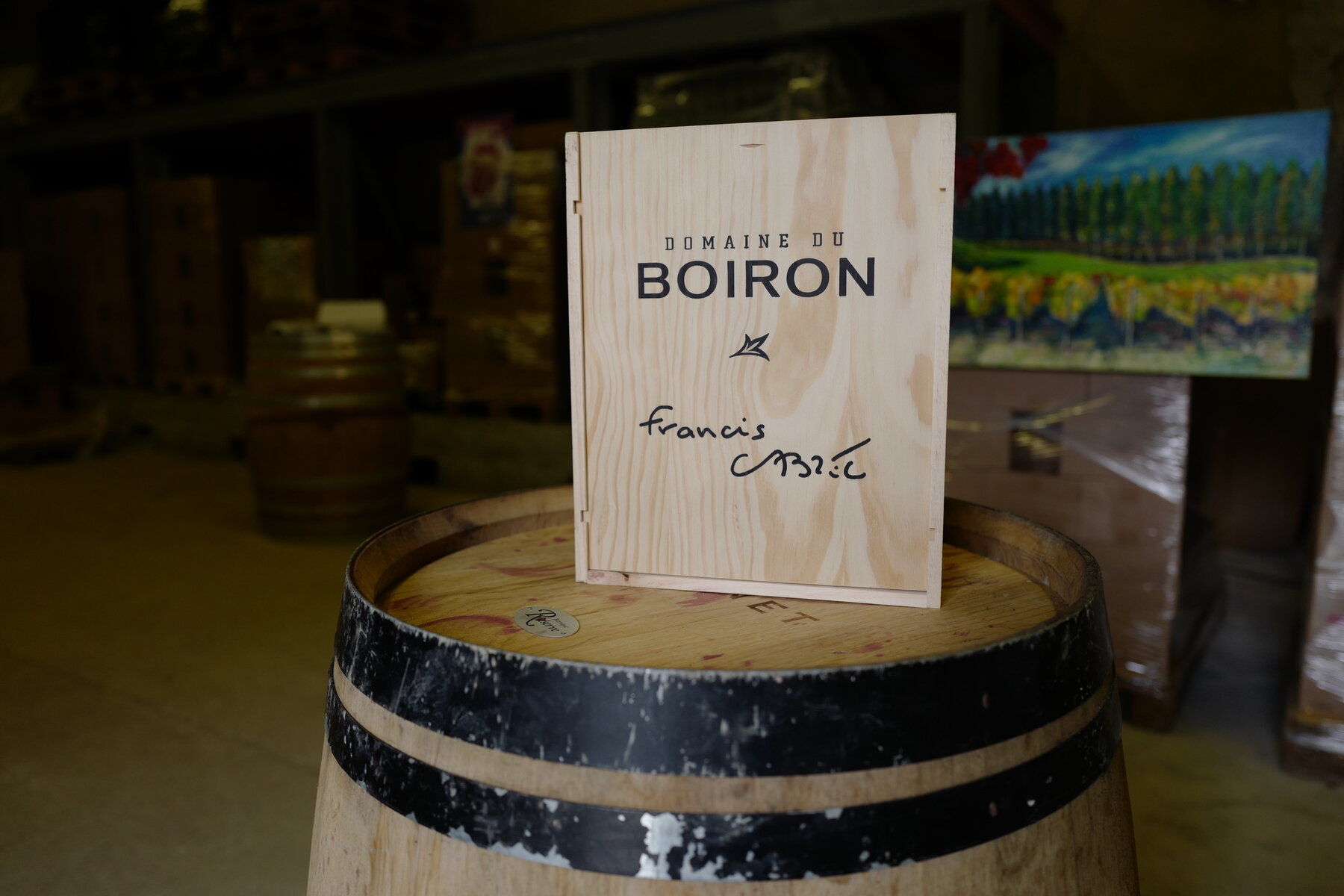 Caisse à vin, Domaine du Boiron