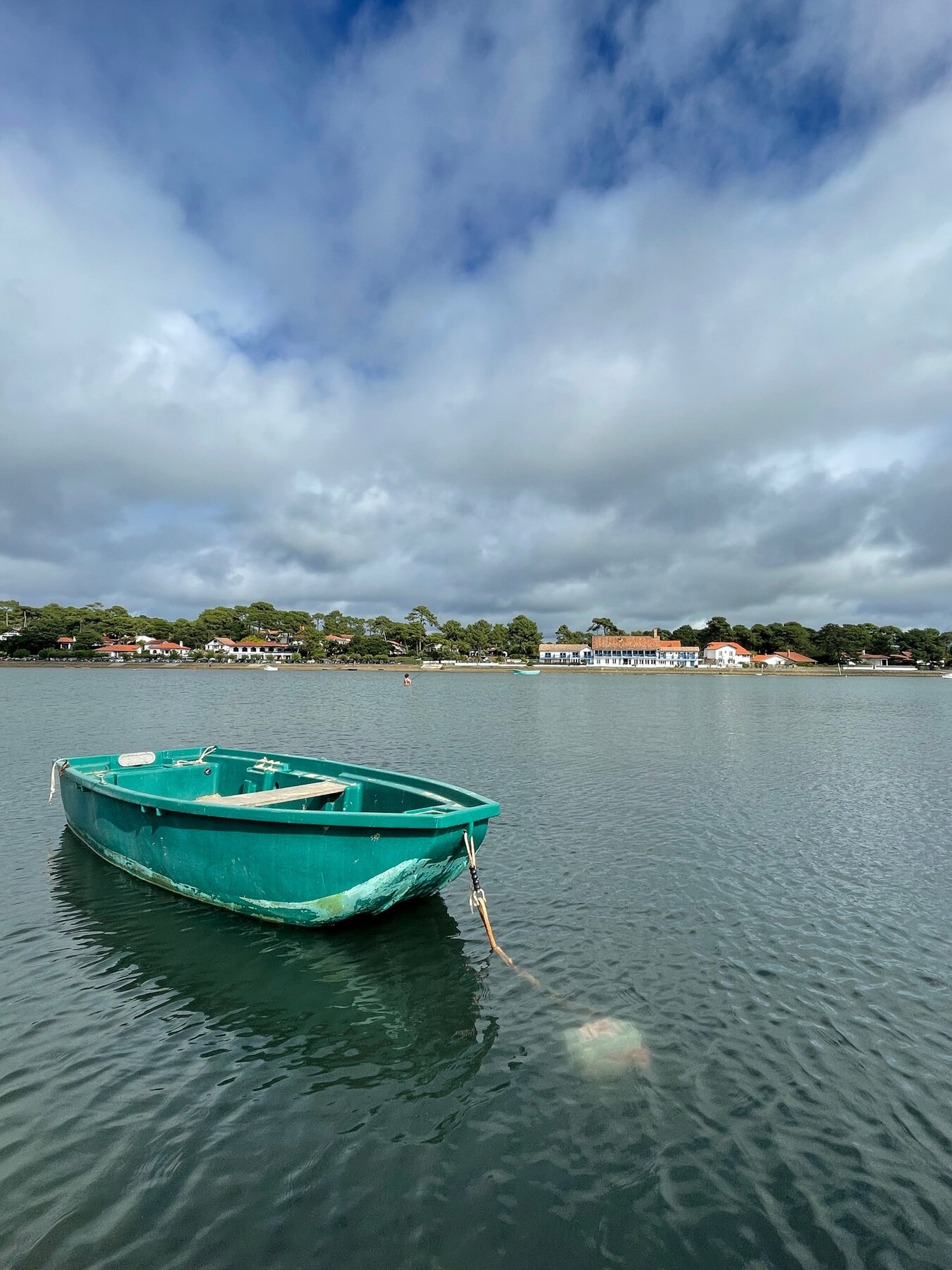 Barque verte, bassin d'Arcachon